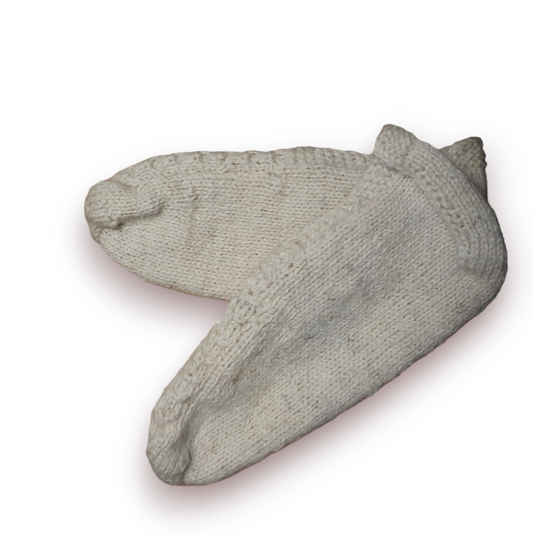 Woelies Slofsokken 100% schapenwol. Laag model